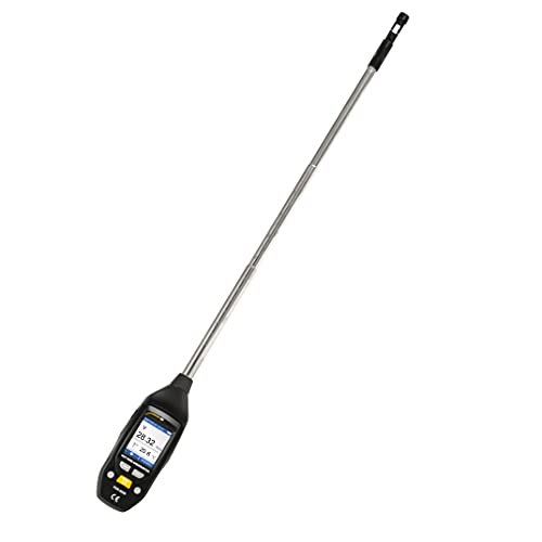 Thermisches Anemometer mit Datenspeicher/Messbereich 0 ... 30 m/s/Mikro-USB Schnittstelle / 3/8" Stativhalterung/CSV Dateiformat/Teleskopsonde bis zu 426 mm von PCE Instruments