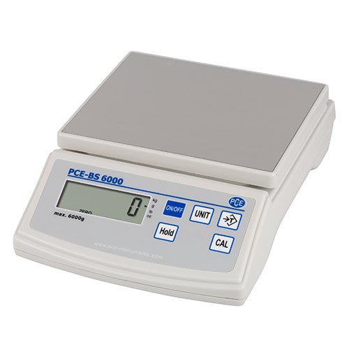 Tischwaage PCE-BS 6000, 6.000 g / 1 g, Waage, Waagen, Leicht, Batterie, Netz von PCE Instruments