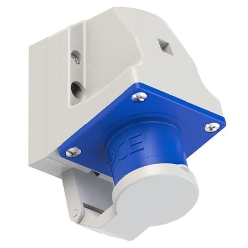 CEE Steckdose Stecker Kupplung Starkstrom Drehstrom Anbausteckdosen Wandstecker Phasenwender PCE CEE-Wandsteckdose 16A/32A/63A 6h IP44/IP67, TYP:CEE-Wandgerätestecker 16A 3P 6h IP44 mit Deckel CEE Steckdose Stecker Kupplung Starkstrom Drehstrom Anbausteckdosen Wandstecker Phasenwender PCE CEE-Wandsteckdose 16A/32A/63A 6h IP44/IP67, TYP:CEE-Wandgerätestecker 16A 3P 6h IP44 mit Deckel von PCE