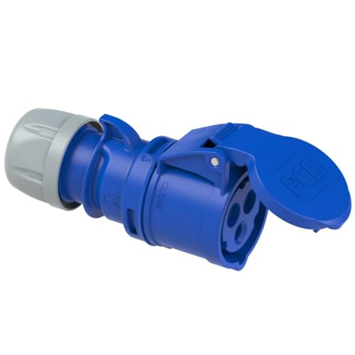CEE Steckdose Stecker Kupplung Starkstrom Drehstrom Anbausteckdosen Wandstecker Phasenwender PCE CEE-Wandsteckdose 16A/32A/63A 6h IP44/IP67, TYP:Kupplung 3P 16A IP44 CEE Steckdose Stecker Kupplung Starkstrom Drehstrom Anbausteckdosen Wandstecker Phasenwender PCE CEE-Wandsteckdose 16A/32A/63A 6h IP44/IP67, TYP:Kupplung 3P 16A IP44 von PCE