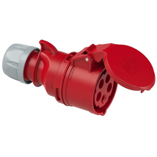 CEE Steckdose Stecker Kupplung Starkstrom Drehstrom Anbausteckdosen Wandstecker Phasenwender PCE CEE-Wandsteckdose 16A/32A/63A 6h IP44/IP67, TYP:Kupplung 5P 16A IP44 von PCE