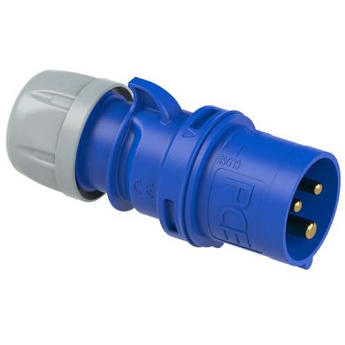 CEE Steckdose Stecker Kupplung Starkstrom Drehstrom Anbausteckdosen Wandstecker Phasenwender PCE CEE-Wandsteckdose 16A/32A/63A 6h IP44/IP67, TYP:Stecker 3P 16A IP44 von PCE