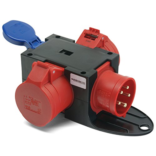 Kompaktverteiler ST.ANTON CEE-Gerätestecker 400V/16A mit 2x400V/16A + 1x230V/16A IP44 von PCE