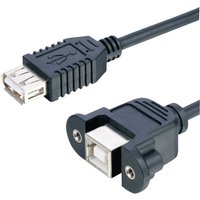 Lyndahl USB-Kabel usb 2.0 usb-b Buchse, usb-a Buchse 0.20 m Schwarz LKPK007 von PCE