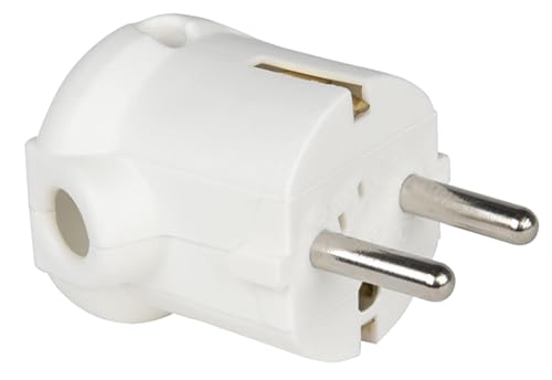 PCE Schutzkontaktstecker PP 2SL, seitlich, weiß PCE Schutzkontaktstecker PP 2SL, seitlich, weiß von PCE