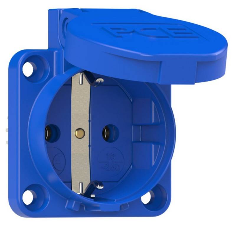 PCE Steckdose PCE 109-0bw Anbau-Steckdose IP54 Blau von PCE