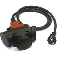 PCE - Verlängerungskabel 3-fach H07RN-F 3G1.5 Länge 1.5 m IP44 von PCE