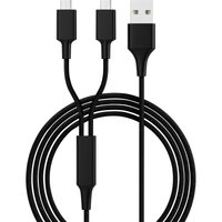 Smrter - USB-Ladekabel usb 2.0 usb-a Stecker, USB-Micro-B Stecker 1.20 m Schwarz hydraduomb von SMRTER