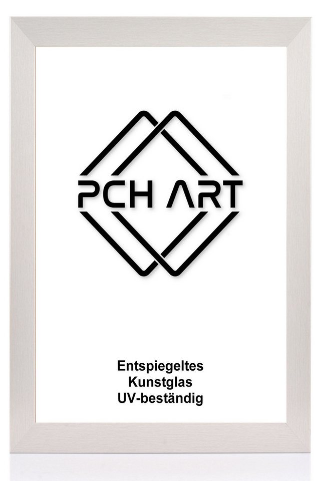 PCH[art] Bilderrahmen Foto Rahmen RIO in 40mm breite mit entspiegeltem Kunstglas, Moderne MDF Holzleiste in 40mm Breite von PCH[art]
