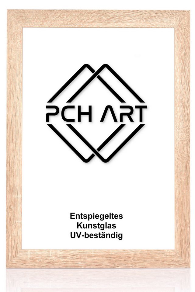 PCH[art] Bilderrahmen Foto Rahmen RIO in 40mm breite mit entspiegeltem Kunstglas, Moderne MDF Holzleiste in 40mm Breite von PCH[art]