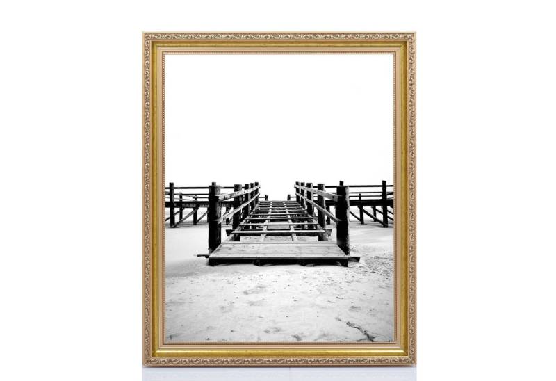 PCH[art] Bilderrahmen Holzrahmen Athen in Barock Stil mit Kunstglas, Echtholz Bilderrahamen, Fotorahmen, Rahmen in prunkvollen Barockstiel von PCH[art]