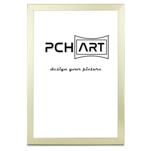 PCH[art] Bilderrahmen New Alaya | Farbe: Gold | Größe: 40x50 cm | zeitloser und schlichter Rahmen für Poster, Fotos und Portraits von PCH[art]