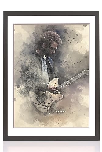 PCH[art] Bilderrahmen 'New Malmø mit Passepartout' | Farbe: Schwarz | Größe: 50x60 cm (Bild 40x50 cm) | eleganter Frame für Ihre Fotos und Motive von PCH[art]