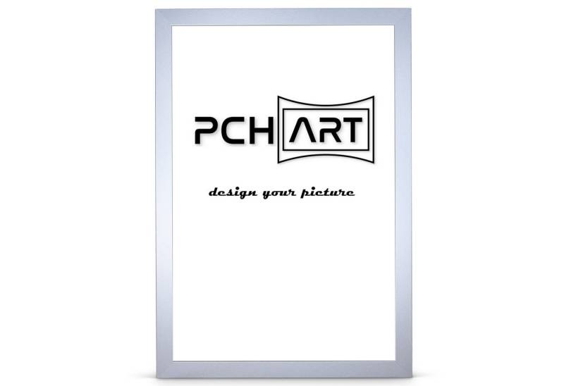 PCH[art] Bilderrahmen Rahmen New Alaya, Farbe: Alu Optik, Größe: 10x15 bis 90x120 cm, für 1 Bilder, Ummantelt mit Folie von PCH[art]