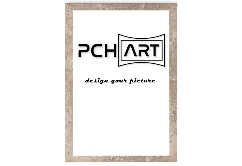PCH[art] Bilderrahmen Rahmen New Alaya, Farbe: Beton Optik, Größe: 10x15 bis 90x120 cm, für 1 Bilder, UV-beständiges Kunstglas, Leiste ummantelt mit Folie von PCH[art]