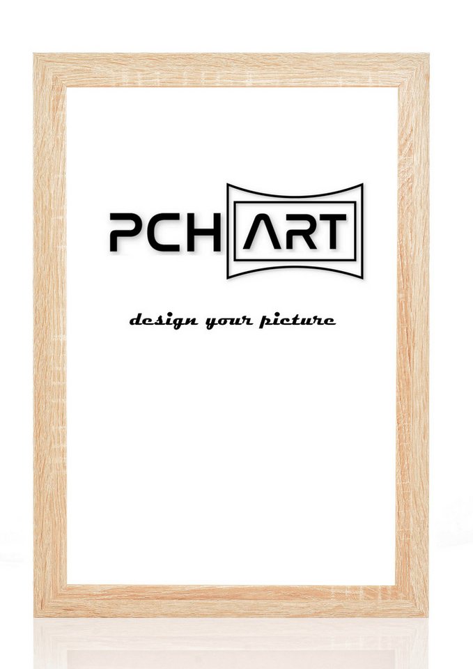 PCH[art] Bilderrahmen Rahmen New Alaya, Farbe: Sonoma, Größe: 10x15 bis 90x120 cm, für 1 Bilder, MDf Leiste ummantelt mit Dekorfolie von PCH[art]