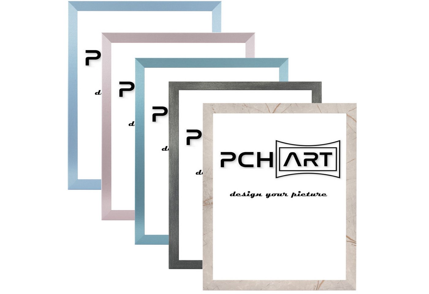 PCH[art] Bilderrahmen Rahmen New Alaya, In 5 Modernen Farben, Größe: 10x15 bis 90x120 cm, für 1 Bilder, Leiste mit hochwertiger Folie ummantelt von PCH[art]