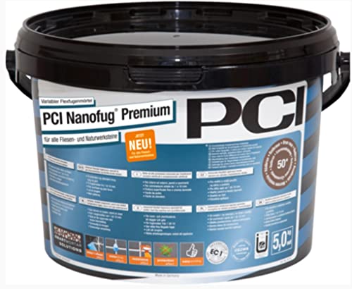 PCI Nanofug Premium Variabler Flexfugenmörtel 5 kg/Eimer zementgrau von PCI Augsburg GmbH
