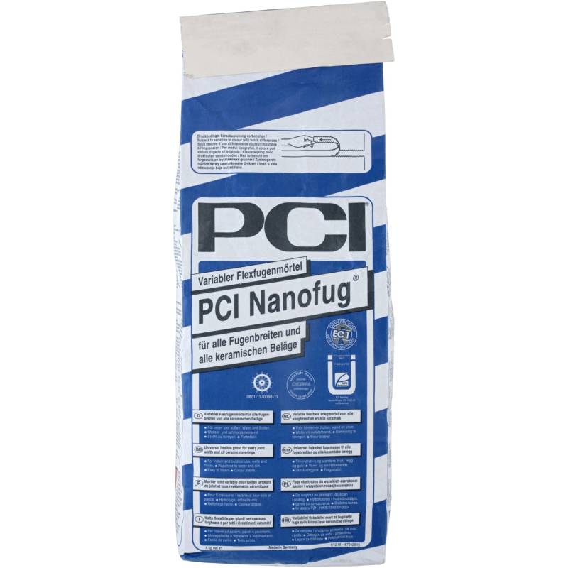 PCI Nanofug Flexfugenmörtel Hellgrau 4 kg von PCI