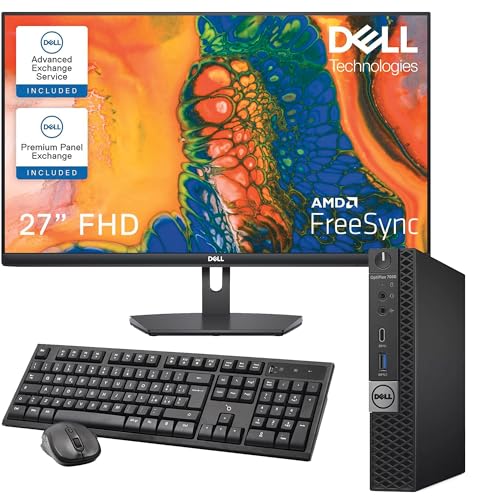 Mini PC Optiplex 7050 Desktop-Computer (Generalüberholt) Windows 11 Pro + Office | Core i5 6500t | RAM 16 GB | SSD M.2 256 NVME + HDD 500 GB | Wifi BTH Mini Computer (27 Zoll) von PCRENEWED TECNOLOGIA ACCESSIBILE