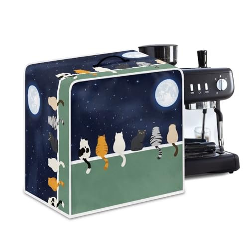 PCSJRKG Abdeckung für Standmixer oder Kaffeemaschine, Motiv: Sternenhimmel, Katze, Staub- und Fingerabdruckschutz, schützt Ihren Mixer, maschinenwaschbar, Küchenwerkzeug, leicht zu reinigen von PCSJRKG