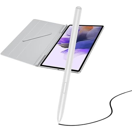 Galaxy Tab S7 Ersatz Eingabestift für Samsung S Pen EJ-PT870 für Samsung Galaxy Tab S7 / S7+, Ersatz Stift+ Spitzen/Federn(Mystic Silber) von PCTC