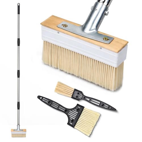 PCVANLEY 1 Set 160CM verstellbaren Griff Decking Pinsel mit 1" und 3" Pinseln, für Holz, Wand, Deck, Möbel Malerei, Beschichtungen PCVANLEY 1 Set 160CM verstellbaren Griff Decking Pinsel mit 1" und 3" Pinseln, für Holz, Wand, Deck, Möbel Malerei, Beschichtungen von PCVANLEY