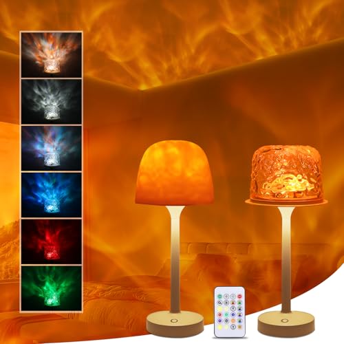Sternenhimmel Projektor, 16 Farben Ocean Lamp Wasserwellenlampe, Dimmbar Polarlicht Lampe Mit Fernbedienung Und Touch, Wiederaufladbar Aurora Light, Galaxy Projector für Kinder Party Spielzimmer Sternenhimmel Projektor, 16 Farben Ocean Lamp Wasserwellenlampe, Dimmbar Polarlicht Lampe Mit Fernbedienung Und Touch, Wiederaufladbar Aurora Light, Galaxy Projector für Kinder Party Spielzimmer von PCXWTLN