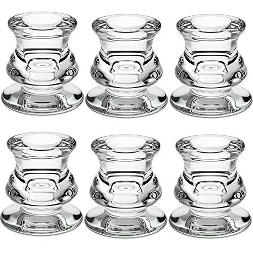 Kerzenhalter Stabkerze Glas, PChero 6 Stück Kerzenständer Transparent Kerzenhalter Klarglas für Teelichter Kerzen Halloween Heimat Dekoration Kerzenhalter Stabkerze Glas, PChero 6 Stück Kerzenständer Transparent Kerzenhalter Klarglas für Teelichter Kerzen Halloween Heimat Dekoration von PChero
