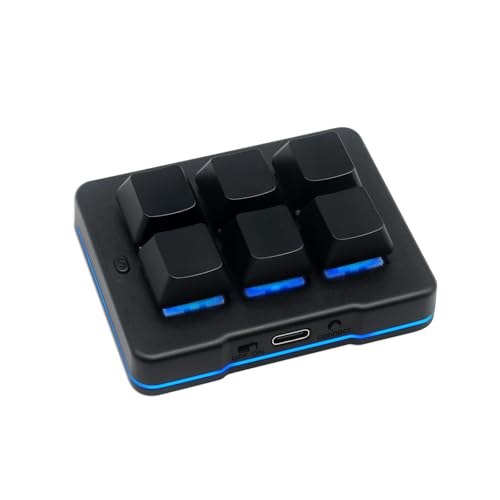 6 Tasten Mini Keypad Wireless USB Mechanische Gaming Makro Tastatur Customized Programmierbare OSU Tastatur mit RGB Led für PC Gaming OSU Büro Arbeit HID 6 Tasten Mini Keypad Wireless USB Mechanische Gaming Makro Tastatur Customized Programmierbare OSU Tastatur mit RGB Led für PC Gaming OSU Büro Arbeit HID von PCsensor