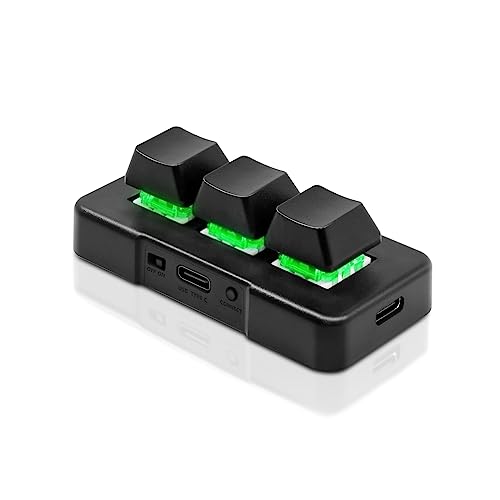 PCsensor 3-Tasten Mini-Tastatur 2.4G Wireless 2 in 1 Mechanische Gaming Tastatur Hot Key Customized Programm mit RGB Led für Gaming OSU Büro Arbeit PCsensor 3-Tasten Mini-Tastatur 2.4G Wireless 2 in 1 Mechanische Gaming Tastatur Hot Key Customized Programm mit RGB Led für Gaming OSU Büro Arbeit von PCsensor