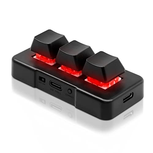 PCsensor USB Mini Keyboard 3 Tasten Mini Tastatur Wireless USB 2 in 1 Mechanische Gaming Tastatur Hot Key Customized Programm mit RGB Led für Gaming OSU Büro Arbeit PCsensor USB Mini Keyboard 3 Tasten Mini Tastatur Wireless USB 2 in 1 Mechanische Gaming Tastatur Hot Key Customized Programm mit RGB Led für Gaming OSU Büro Arbeit von PCsensor