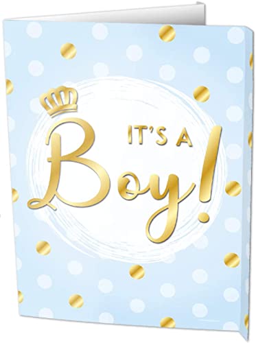 PD-Party 7006023 Party Dekoration Window Signs | Fenster Zeichen | Fenster Vorstand | Partei Dekoration - It's A Boy, 60cm Länge x 45cm Breite x 50cm Höhe von PD-Party