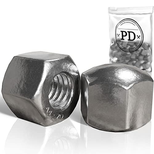 PD® Hutmuttern M6 Edelstahl (DIN 917) | Hochwertige A4 V4A Edelstahl Kappenmuttern | Schutzkappen Muttern in niedriger Form für Schrauben, Gewindestangen & Gewindebolzen | 5 Stück von PD