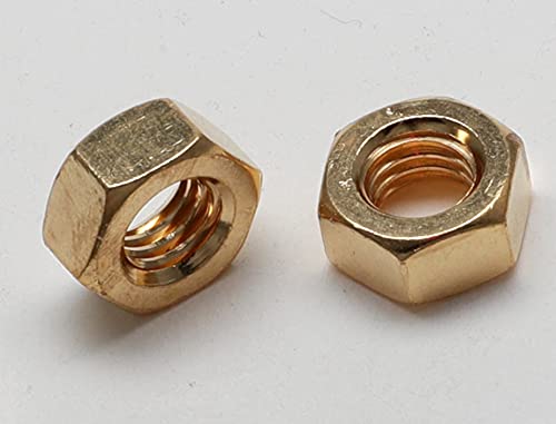 PD® Messing Muttern M6 (DIN 934 / ISO 4032) | Hochwertige Sechskantmuttern aus Messing | Hex Nut Messingmutter für Schrauben, Gewindebolzen & Gewindestangen | 10 Stück von PD
