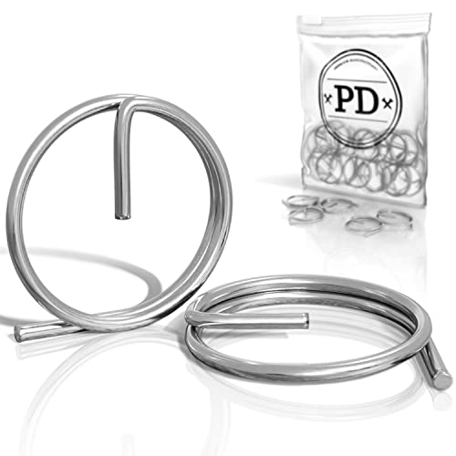 PD® Ringsplinte 1x11 mm | Rostfreie Sicherungsringe aus Edelstahl A4 V4A | Sicherungsringsplinte zur Sicherung von Steckbolzen | Universell nutzbare Ring Splinte für Sicherungsbolzen | 10 Stück von PD