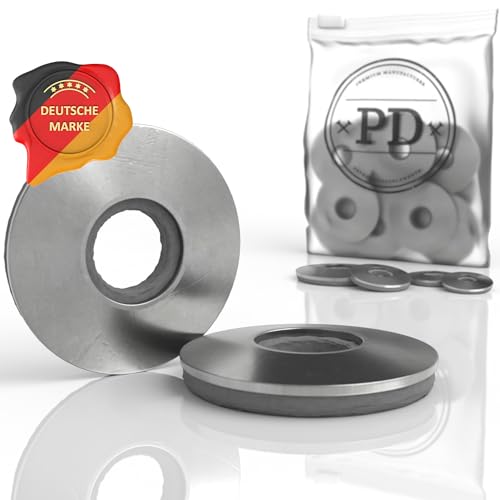 PD® Unterlegscheiben M6 mit EPDM Dichtung (6,8x25mm) | Dichtscheiben für Schrauben aus Edelstahl A2 V2A | Dichtscheibe für Spenglerschrauben, Bohrschrauben & Eternit Schrauben | 10 Stück von PD