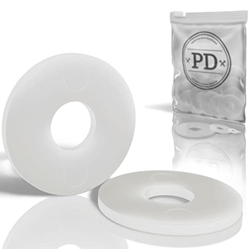 PD® große Kunststoff Unterlegscheiben M12 (DIN 9021 / ISO 7093) | Hochwertige PA Nylon Karosseriescheiben | Kunststoffscheiben Beilagscheiben mit großem Außendurchmesser | 50 Stück von PD