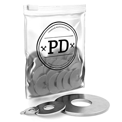 PD® große Unterlegscheiben M8 (DIN 9021 / ISO 7093) | Hochwertige A4 V4A Edelstahl Karosseriescheiben | Rostfreie Edelstahlscheiben Beilagscheiben mit großem Außendurchmesser | 100 Stück von PD