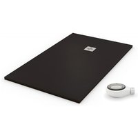 PDD - Duschwanne extra flach quartz schwarz ral 9005 100x140 von PDD