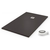 PDD - Extra flache Duschwanne quartz Schiefergrau ral 7016 80x110 von PDD