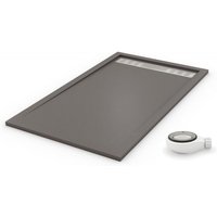 PDD - Extra flache Duschwanne premium Staubgrau ral 7037 80x170 von PDD