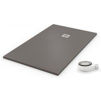 PDD - Extra flache Duschwanne quartz RAL-Staubgrau 7037 80x140 von PDD