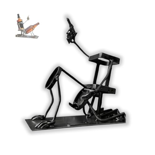 Weinflaschenständer Figur Metall, Die Perfekte Wahl FüR GeträNke-Displays, Mode Und Charme, Kreatives Design, Gotischer Stil, Weinflaschen Und GeträNkeflaschen von PDDBKTEI