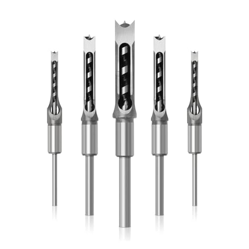 1 Stück Holzbearbeitungs-Spiralbohrer, Vierkantbohrer, Spiral-Einstemmmeißel, verlängerte Säge, Holzbearbeitungswerkzeuge(6.4MM) von PDFEswm