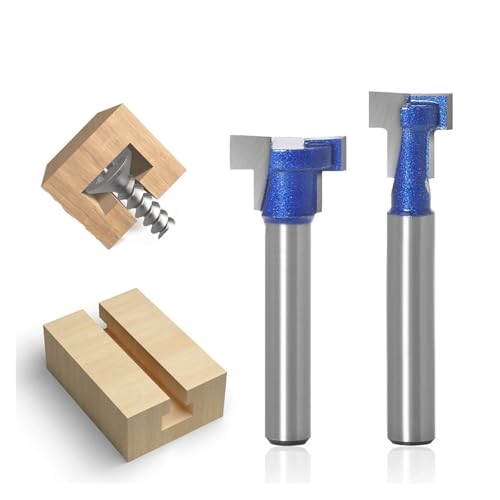 1-teiliger 6-mm-T-Nut-Fräsersatz mit 1/4-Zoll-Schaft Schlüssellochbohrer Sechskantschraube(6.35X11) von PDFEswm