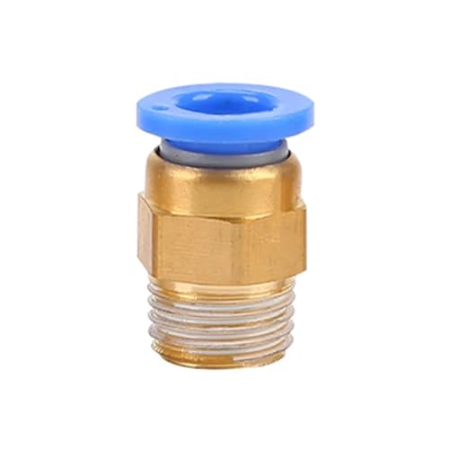 10PCS Pneumatische Luft Anschluss Fitting PC 4mm 6mm 8mm 10mm 12mm Gewinde 1/4 "1/8" 3/8 1/2 schlauch Armaturen Rohr Schnell Anschlüsse(8mm,1/8") von PDFEswm