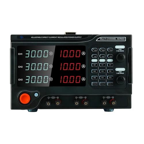PDFEswm Dual-Ausgangssteuerung DC Programmierbares 30V 10A 60V 5A 150V 15V Netzteil Einstellbares Mehrkanal-Netzteil(2 plug-USB-485-232,CH2 30V 5A_CH3 80V 10A_CH1 15V 5A) von PDFEswm