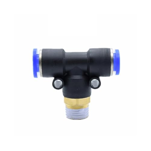 Pneumatischer Luftanschluss PC/PCF/SL/PB/PX/PL 10 mm 12 mm 14 mm 16 Gewinde M5 3/4 Zoll 1 2-Wege-Schlauchanschlüsse Rohr-Schnellanschlüsse(PB,6mm,1/4") von PDFEswm