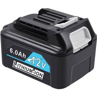 Pdstation - 12V 6,0Ah Li-Ionen-Ersatzbatterie für Makita BL1015 BL1016 BL1020B BL1021B BL1040 BL1041B von PDSTATION